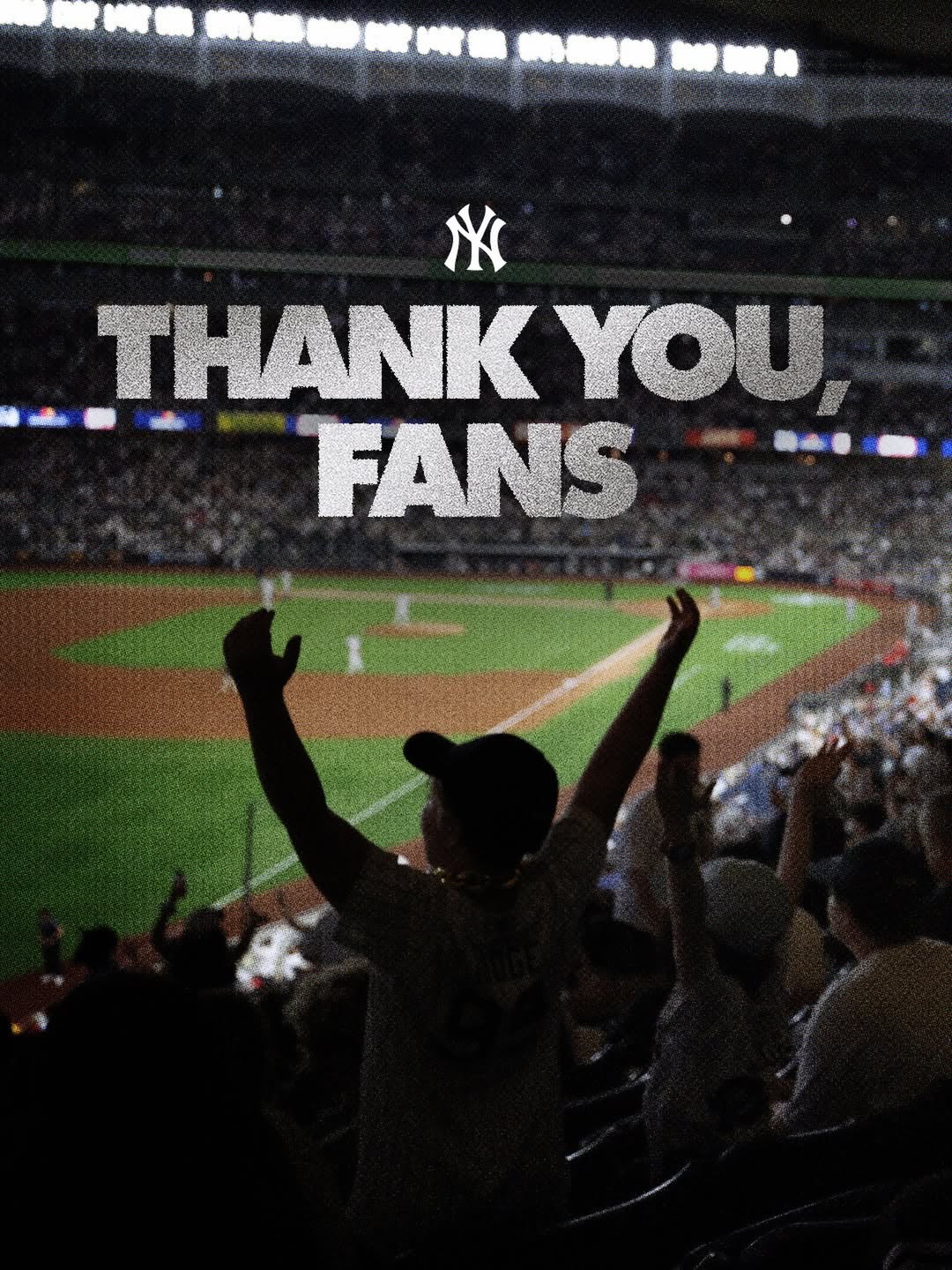 Thank you for supporting us all season long, Yankees fans 💙