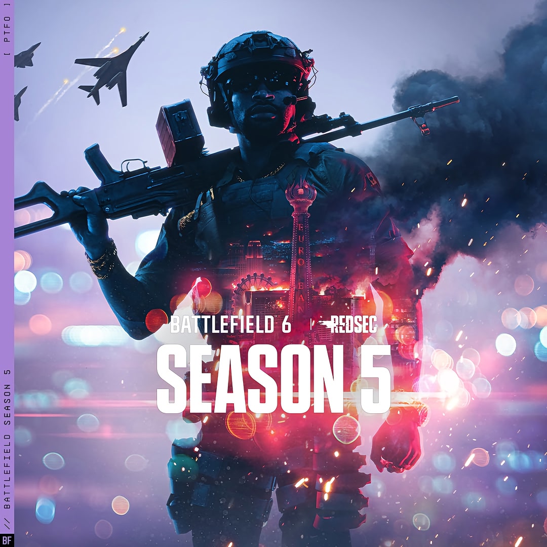 Vegas is only the beginning 🎲 Season 5: Siege of Vegas begins Oct. 13 in #Battlefield6 & #REDSEC: Siege of Vegas (Oct. 13) 🎰 2 New Maps: Vegas Strip + Area 51 🔥 Rapid Royale 🔫 4 New Weapons 🏆 Ranked BR + Open Ser…