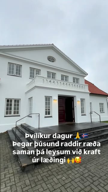Traust vex með samtali. ❤️ Takk fyrir að taka boði unga fólksins og tala saman um framtíðina sem við eigum öll saman. 🇮🇸🫶