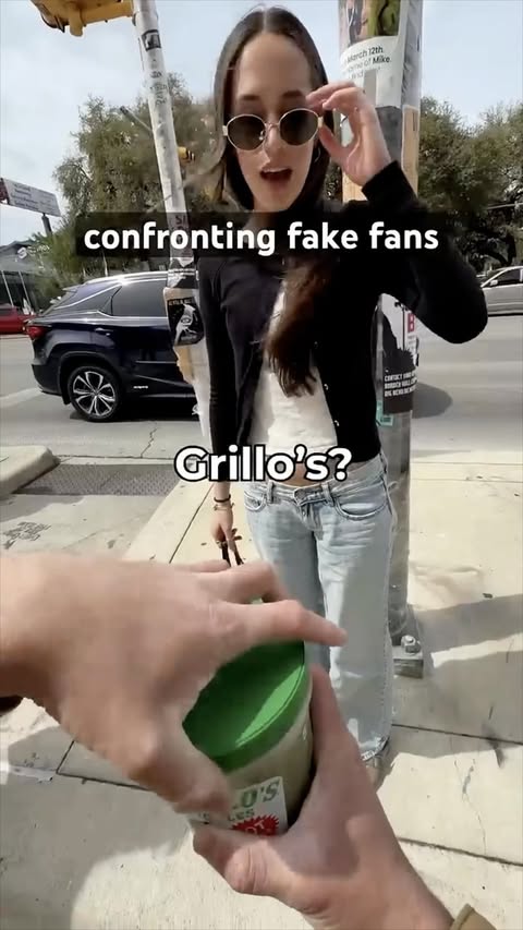 offering strangers pickles