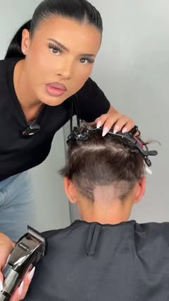A fade that’s truly degrading 😳 That bald spot? Don’t worry, we’ll cover it up 😂 #asmr #fade #curl #degrade #hairstyles