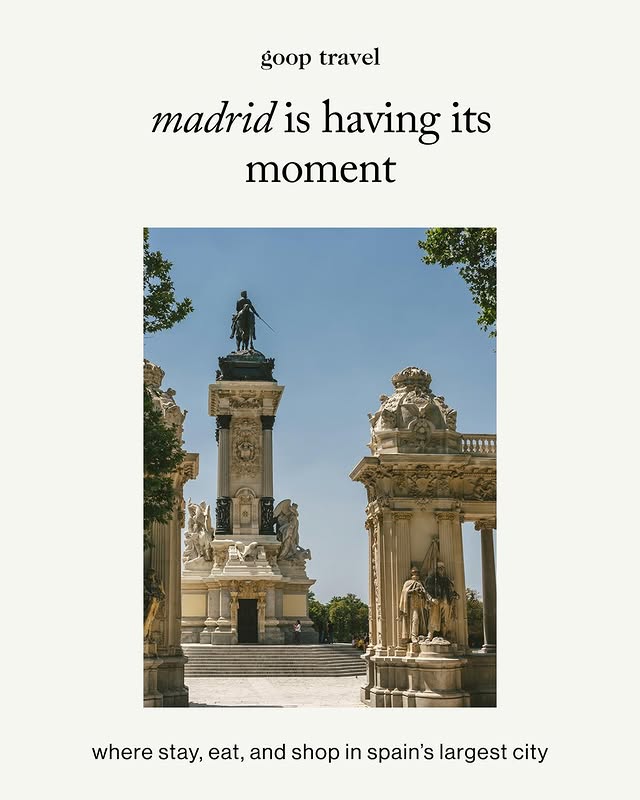 madrid is having its moment. from its grand boulevards to cafés filled with locals, the spanish capital feels alive with fresh energy. spend your days browsing shops filled with spanish craftsmanship, taking in the ma…