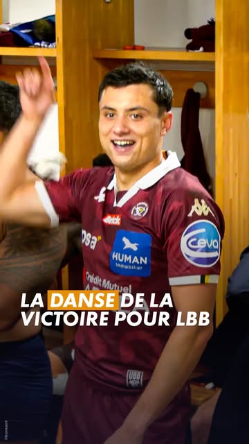 LA DANSE DE LA VICTOIRE POUR LBB 🕺 On valide la danse @mauvaisdjo_undert ❓ #rugby #top14 #sports