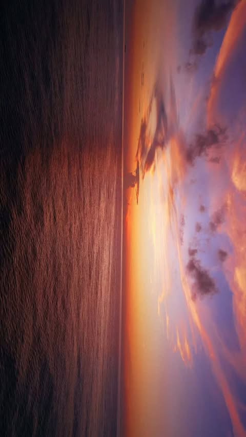 Free fall into the sea sunset🌊🌅 🎬Shot on DJI Air 2S #sea #sunset #seascape #dji #djiair2s