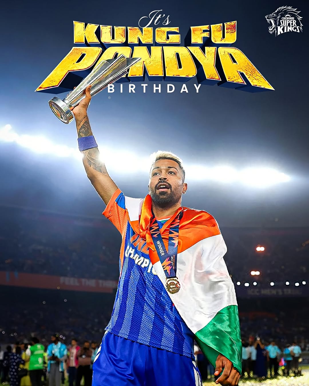 Got the swag, Got the power, Got the Pandya Punch! 👊🔥 HAPPY BDAY, Hardik! #WhistlePodu