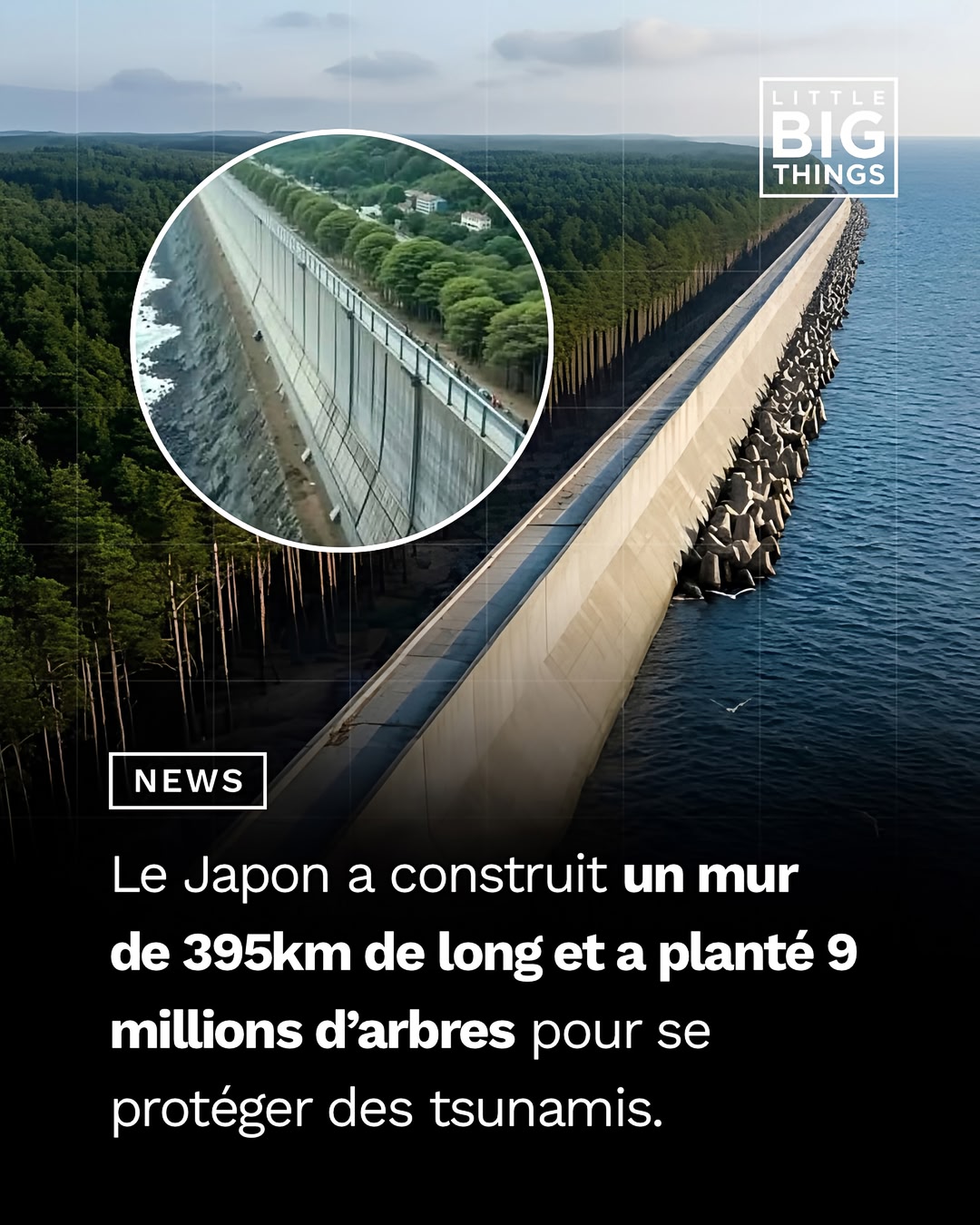 Après le tsunami du 11 mars 2011, le Japon a renforcé ses défenses côtières avec des digues dont la hauteur moyenne atteint environ 9,4 mètres sur les sites étudiés. Une étude publiée en 2026 portant sur 20 zones côti…