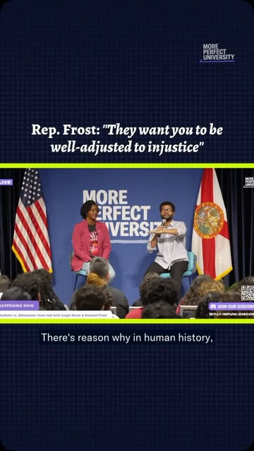 At our 5th “Students vs. Billionaires” Town Hall at FIU, Rep. Frost details why authoritarians go after education and attack student organizing.