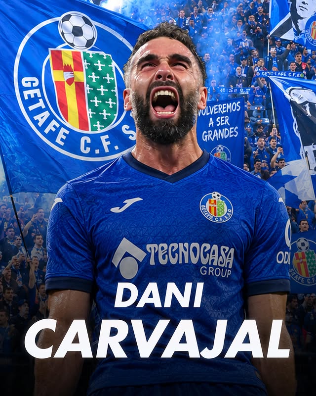 El Getafe y Dani Carvajal están con los documentos. Se espera que el futbolista firme entre hoy y mañana por la mañana.