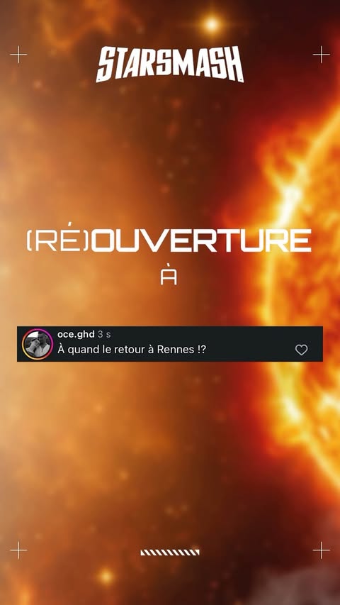 Nous sommes (enfin) de retour !! 🎉 Amis rennais, l’attente a assez duré : la cuisine Starsmash rouvre ses portes ! 🍔 Vous allez de nouveau pouvoir déguster nos smashs ! 🤤 Plus besoin de nous harceler pour la réouve…