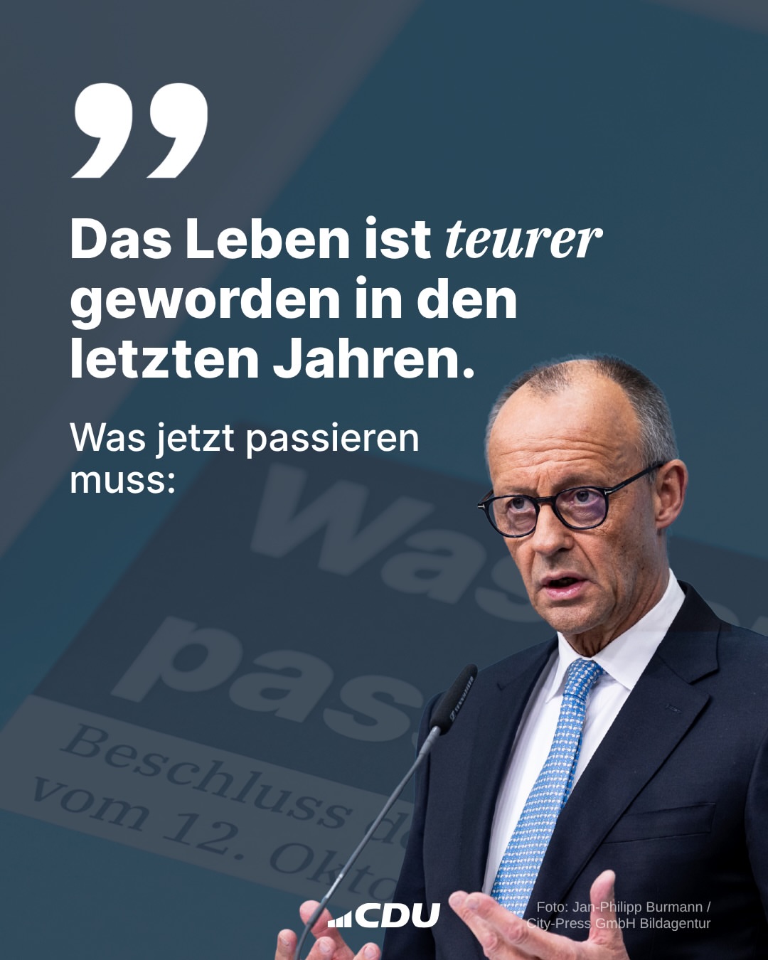 Leistung muss sich lohnen. Familien müssen gestärkt werden. Und der Staat muss Sicherheit und Ordnung garantieren. Wir wollen die Probleme Schritt für Schritt lösen: ✔️ Stromsteuer für alle senken ✔️ Elterngeld für mi…