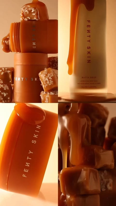The scent of fall ☕️🍂 Indulge in Salted Caramel luxury with our best selling lip & body essentials 🤎, infused with a deliciously warm gourmand scent of caramel, cookie dough, and vanilla ⤵ 🧈 Butta Drop Whipped Oil …