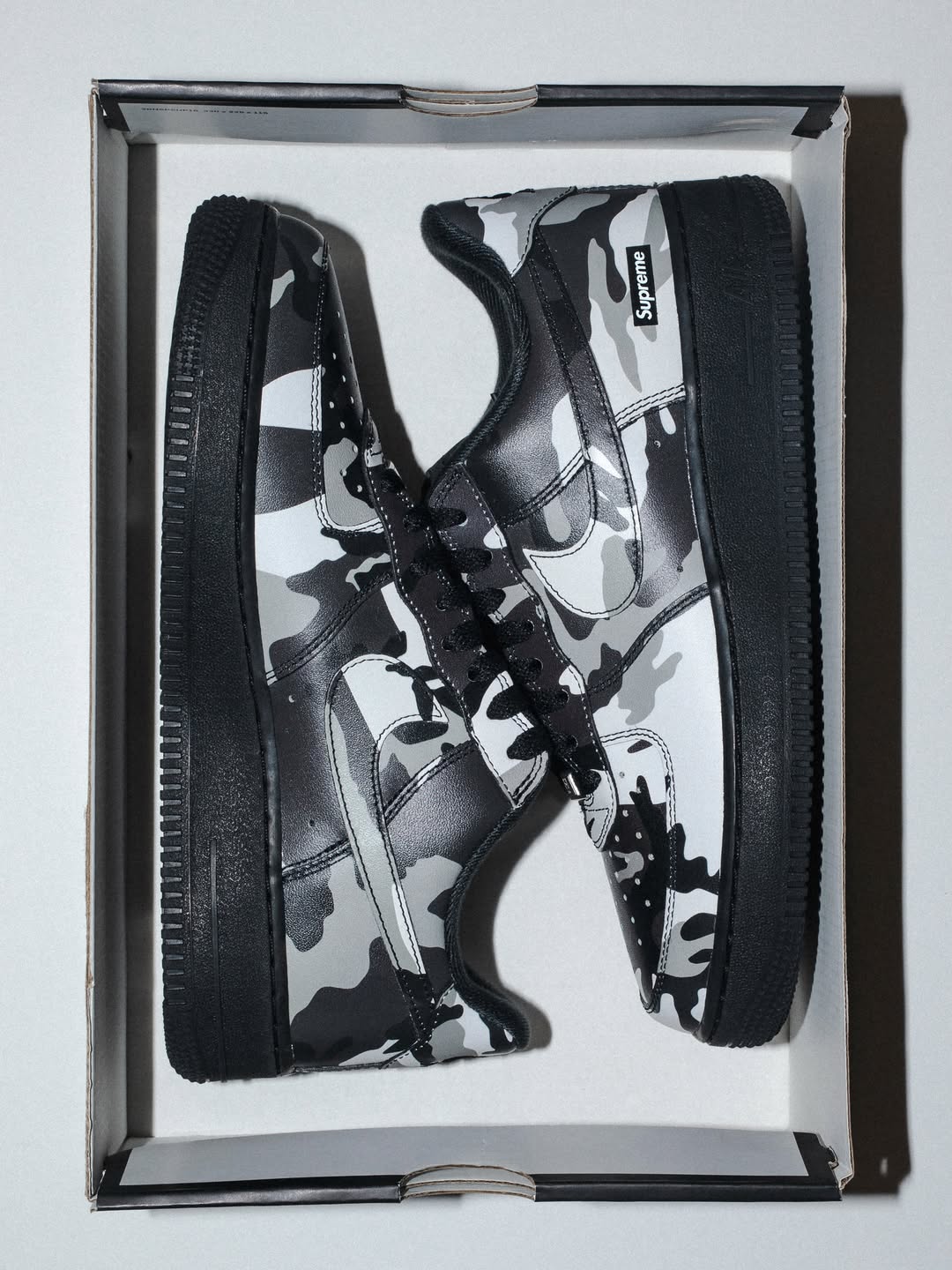 Supreme®/Nike® Air Force 1 Low. 10/29/2026 Supreme has worked with Nike® on a new version of the Air Force 1 Low. Made exclusively for Supreme, the shoe features a full-grain leather upper with printed pattern, perfor…