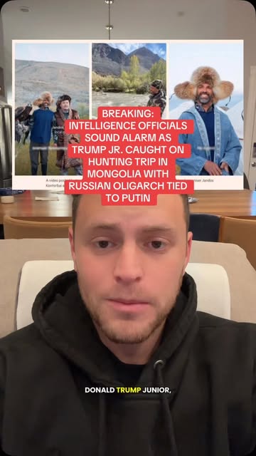Donald Trump Jr. has been caught on a hunting trip with a Russian oligarch in Mongolia.