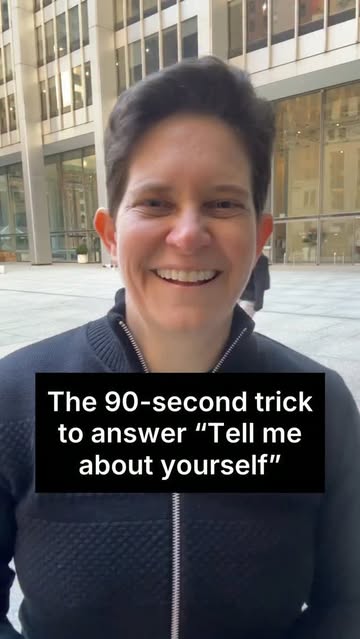 Here’s the 90-second trick for answering “Tell me about yourself” in your next job interview. It’s the first question in almost every interview, and it shapes everything afterward – but most people just recite their h…