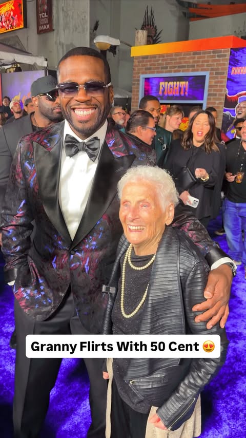 Granny gives 50 Cent her best pickup line ❤️ @50cent #streetfightermovie #50cent #love