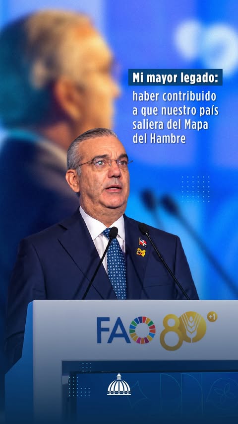El mayor legado es contribuir a que más familias vivan con dignidad y sin miedo al hambre. 🇩🇴 República Dominicana sale del Mapa del Hambre de la FAO, un avance que pone en el centro lo más importante: la gente. Par…
