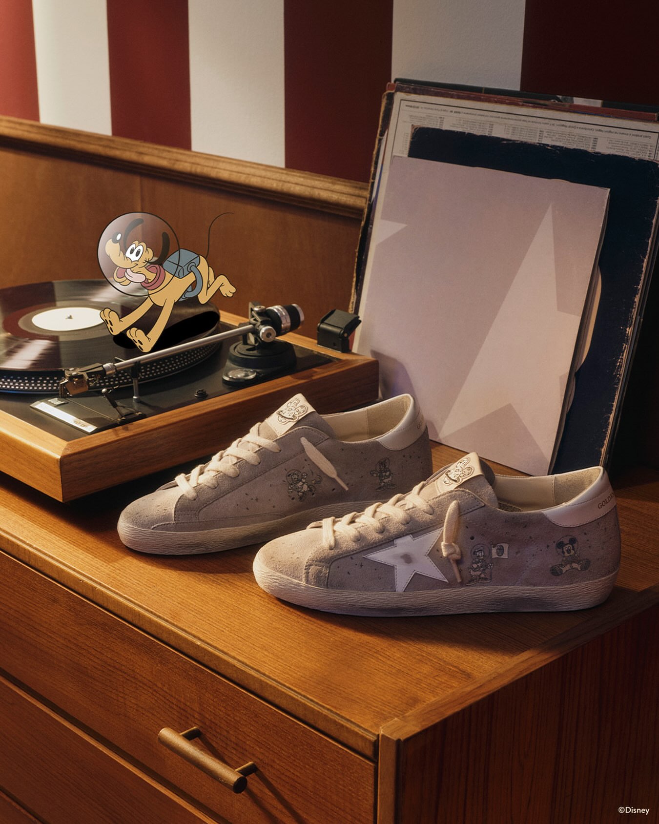 Step into the magical world of Disney and Golden Goose. Discover the exclusive collection at goldengoose.com and in select stores worldwide. #GoldenGoose