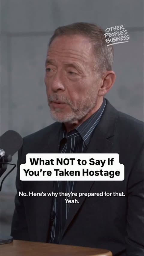 Everything you’ve seen in movies tells you to talk about your family if you’re taken hostage. But what if that’s exactly what your captors expect you to say? Other People’s Business with @thefbinegotiator Chris Voss i…