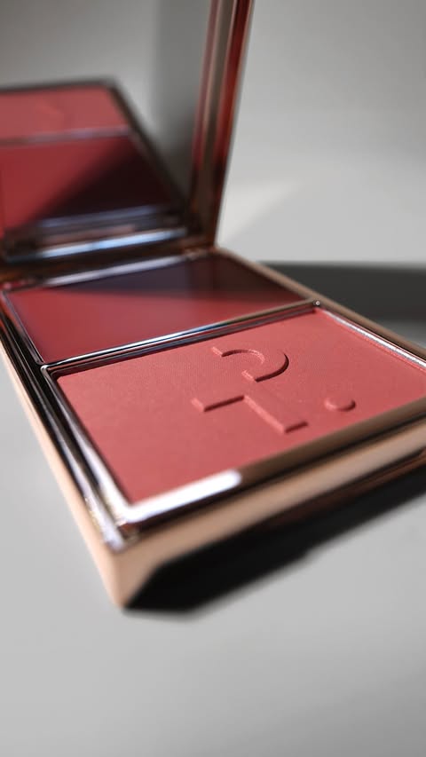 Try this blush tip for fall from @patrickta 🩷 Add a soft blurring veil to seamlessly blend from undereyes to cheeks with our Transition Blurring Blush Duo.
