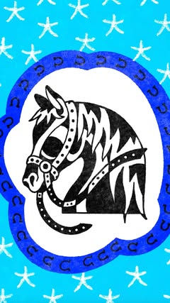 Blue are you? 🐴 🌀 🖊️ Spin the wheel and ink about it. Bridles hours by @hippolyte__songe Music by @morfinestelle #ManeAttraction #FreeWheel #Hermes