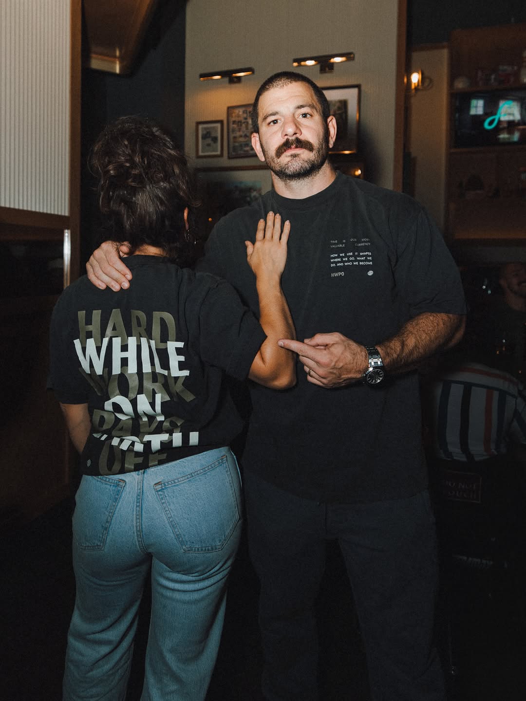 Hard work pays off while on earth™ - it’s a way of being. Shop our new collab tee with our good friends at @hwpotraining. #whileonearth