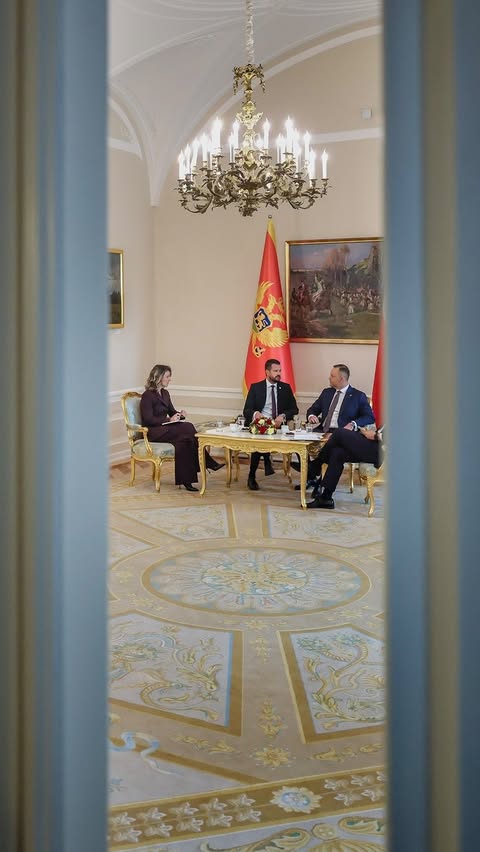 Jestem przekonany, że dzisiejsze spotkanie będzie kolejnym krokiem w umacnianiu partnerstwa między Polską a Czarnogórą - Prezydent RP Karol Nawrocki po spotkaniu z Prezydentem Czarnogóry.