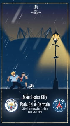 Manchester City – PSG, through the lens of @gobelins.paris 🎨