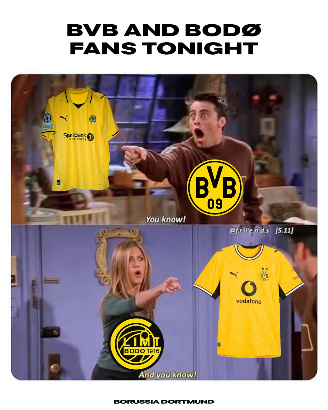 Only one team can wear yellow tonight! 🤣🟡