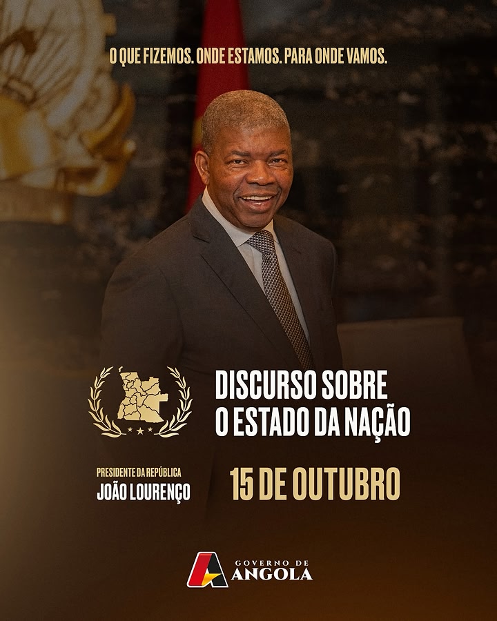Não perca, amanhã, quinta-feira, 15 de Outubro, o Discurso sobre o Estado da Nação, a ser proferido pelo Presidente da República, João Manuel Gonçalves Lourenço. Acompanhe os principais excertos nos canais oficiais do…