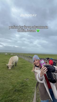Ireland already has our heart. 💚 Tune in this Friday, Oct. 16 to see more of our time at the Cliffs of Moher and our other adventures all around Ireland! Sponsored by Tourism Ireland (@tourismireland.) Venue sponsore…