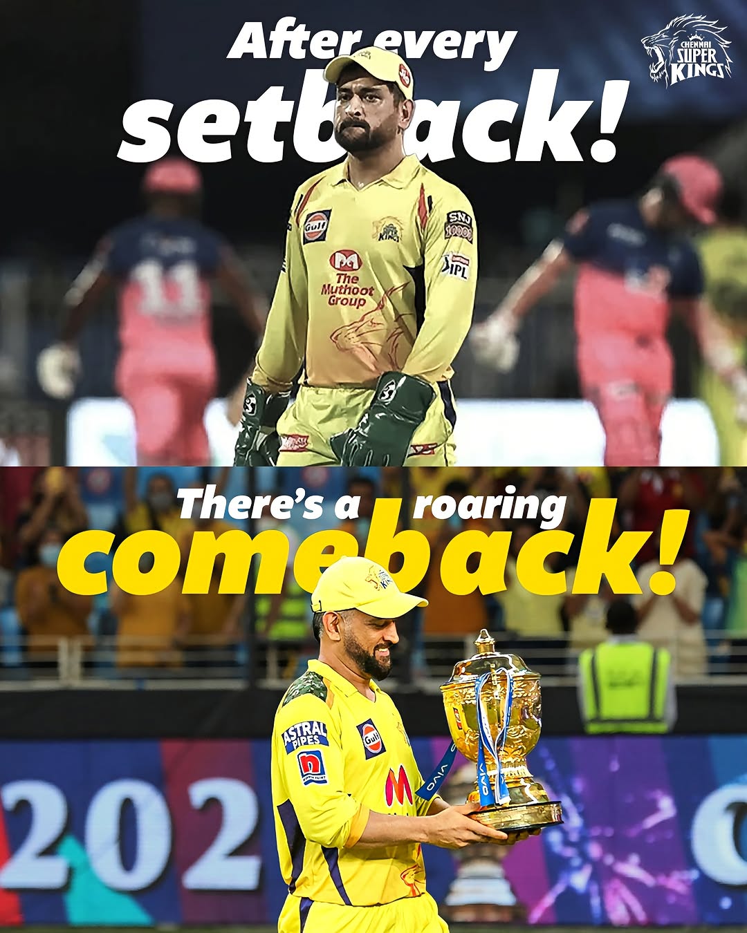 The Comeback Super Kings. And how! 🦁🔥 #WhistlePodu