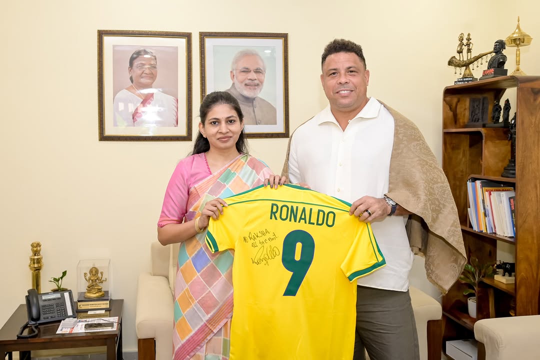 Thank you, Minister Raksha Khadse, for the warm welcome and inspiring conversation. 🇧🇷🇮🇳 A meeting that opens doors to working with the Government of India to create new opportunities for football and other sports…