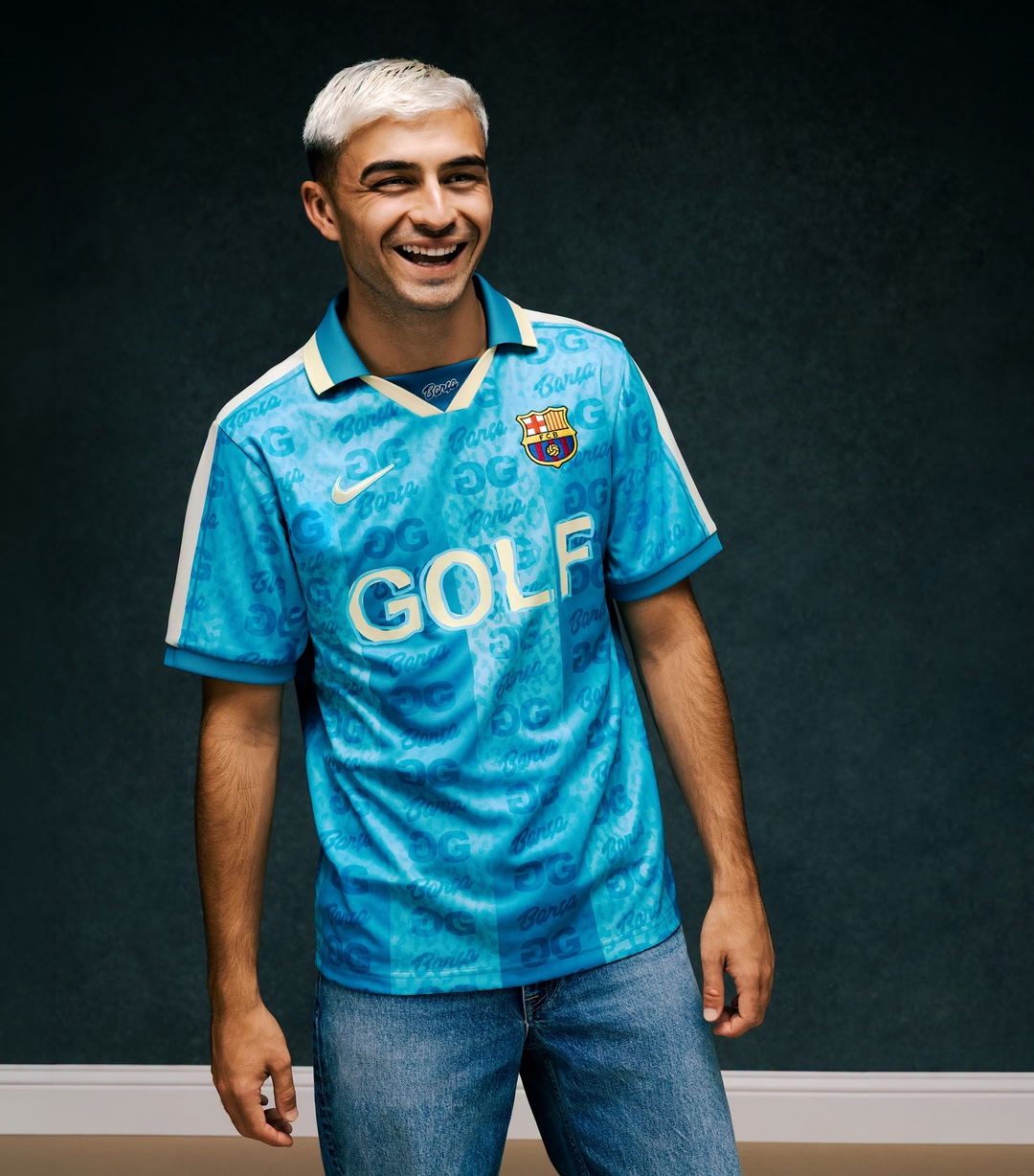 Publi. Golf & goals ⛳🥅 @feliciathegoat @golfwang @spotify @fcbarcelona