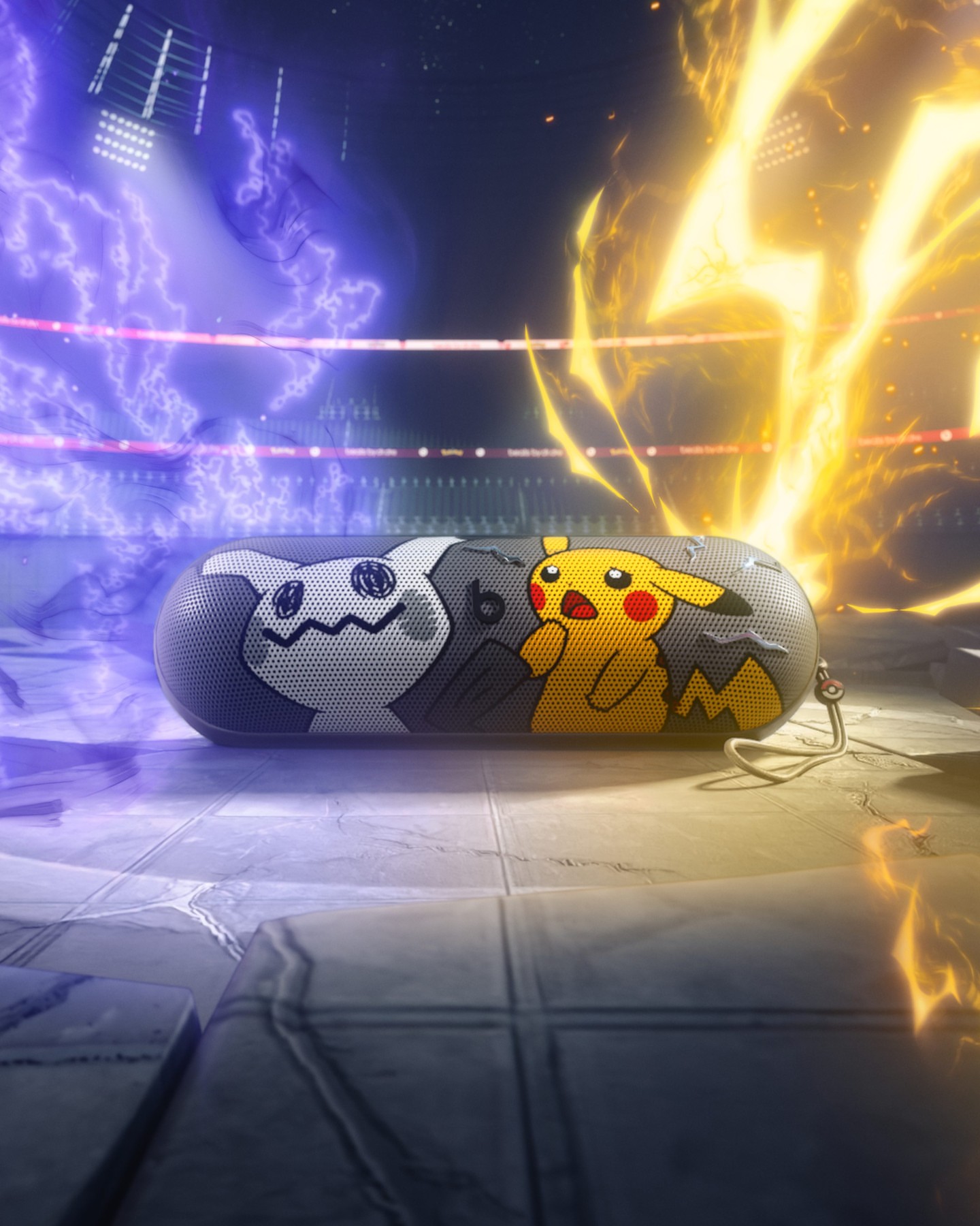 A little shadow, a lot of spark. The Pokémon Beats Pill is available now. Link in bio. Shop at apple.com in the US, UK, and China. Also available through our retail partners Target [USA], Argos [UK] (available 10/16) …
