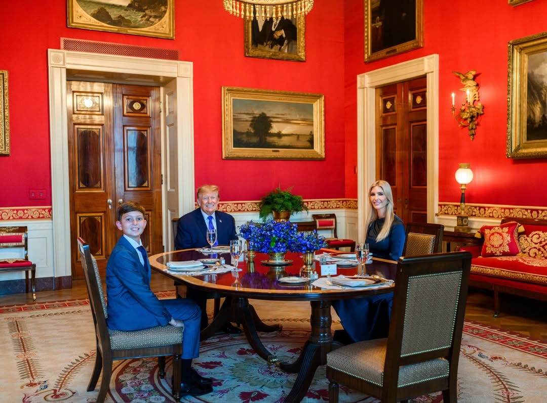 An unforgettable birthday dinner for Joseph, hosted by Grandpa at the White House. ❤️ Thirteen is off to quite a start!