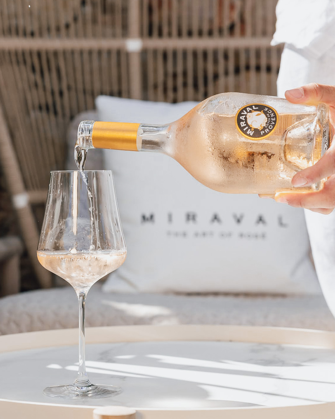 A taste of Provence, shared at the table. #miraval #provence #rosé #vin #wine #theartofrosé