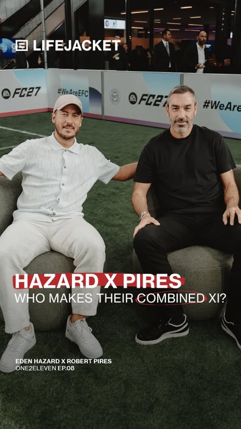 🚨⚽ We're live! @hazardeden_10 & @robert_pires07 build their Ultimate XI. Fresh off teaming up at the @efc_football event out in Copenhagen, the two Premier League legends go head-to-head to pick the absolute greatest…