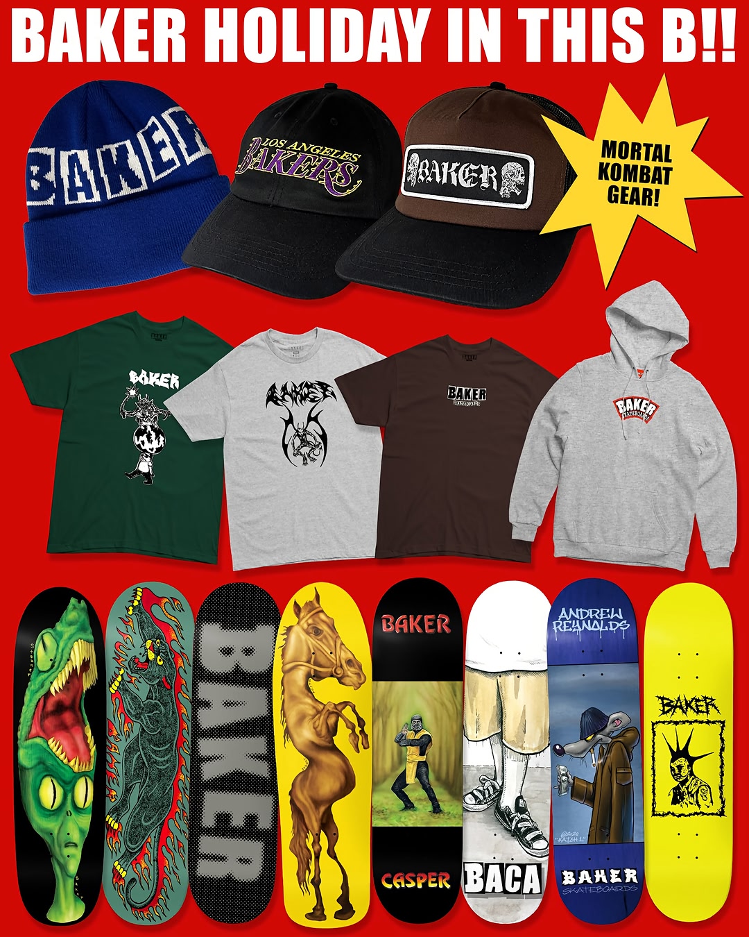BAKER HOLIDAY 26 DROP!!! Available now in shops & online!!!