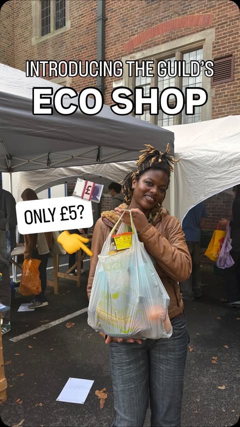 Want a food shop that costs just £5? Let’s talk about the @uobguildofstudents’ Community Eco Shop 🌱 Open to all University of Birmingham students, this is your chance to get a bag full of fresh surplus food for £5 th…