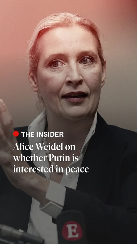 Is Vladimir Putin interested in peace? Alice Weidel, co-leader of the Alternative for Germany party, believes Germany should end all support for Ukraine. She tells @zannymintonbeddoes, The Economist’s editor-in-chief,…