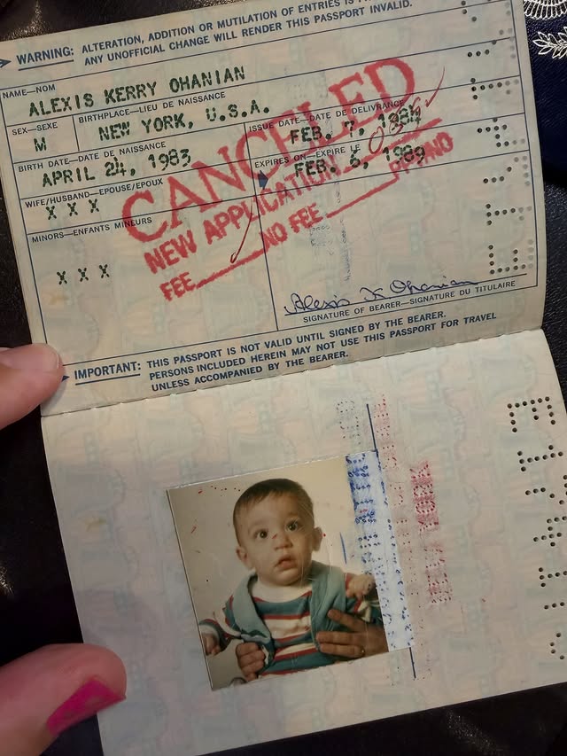 Dad kept my first passport! Look at little me 🤣 probably nervous about my first trip to the DDR. (Yes, I let Adira paint my nails.)