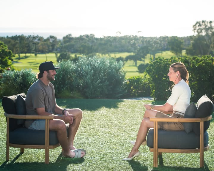 THIS!! Sitdown scenes with Josh Allen 📸🌴 Tune in tomorrow to @nflonfox pregame at 12pm ET! @bobridges @buffalobills @jsantos1111 @route30films @glamwithdenise @daniela_viviana @kenzandthecamera