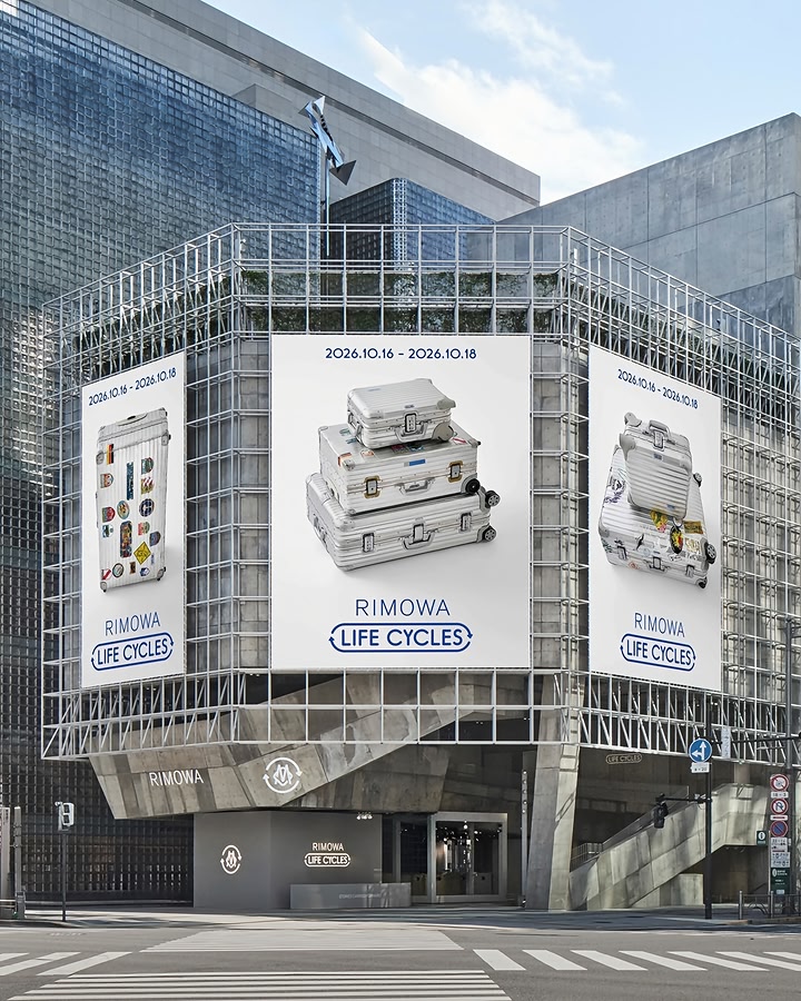A carrier of stories. Step inside the RIMOWA Life Cycles pop-up at Ginza Sony Park in Tokyo, in a celebration of wear and usage, forming part of RIMOWA’s commitment to longevity. Here, marks and scratches are carefull…