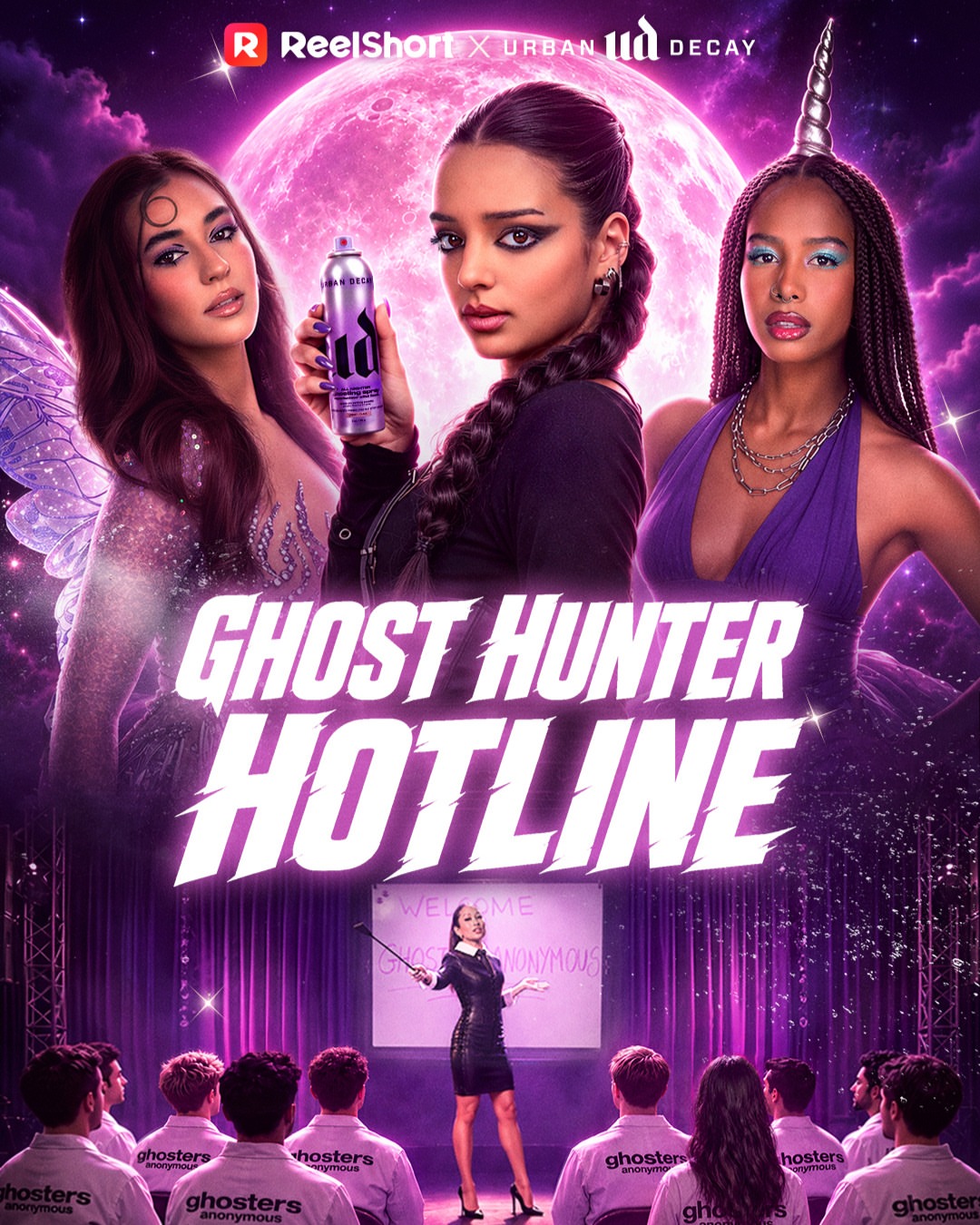 Ghost Hunter Hotline is coming to #ReelShort on 10/24! Get ready for something spooky🔮 #VerticalDrama #Collab #UrbanDecay