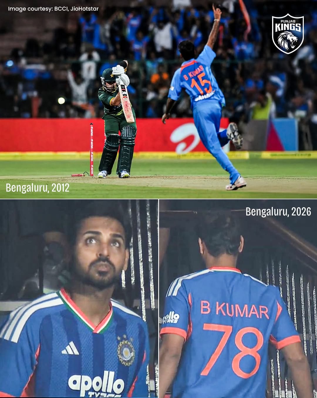 Right back where it all began ❤️🥹 #BhuvneshwarKumar #INDvWI