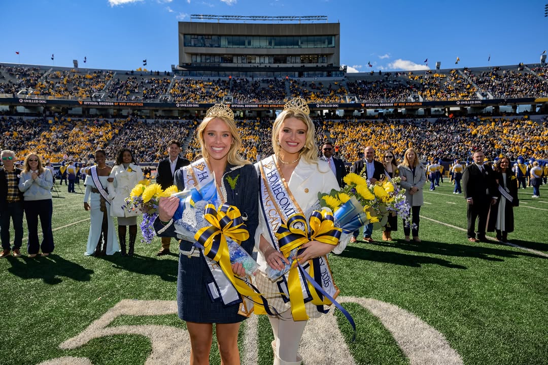 Meet your 2026 #WVUHomecoming Royalty! 👑Gabrielle Custer and Lakyn Campbell!