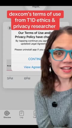 Dexcom held the blood sugar data of type one diabetics hostage to force agreement with their terms of use and privacy policy. This included an updated arbitration clause with a limited opt out window. And I will proba…