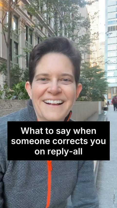 Here’s what to say when someone corrects you on reply-all. They *should* have just replied to you, but they chose to make your mistake public, and now you have to correct it. And keep your reputation intact! I taught …