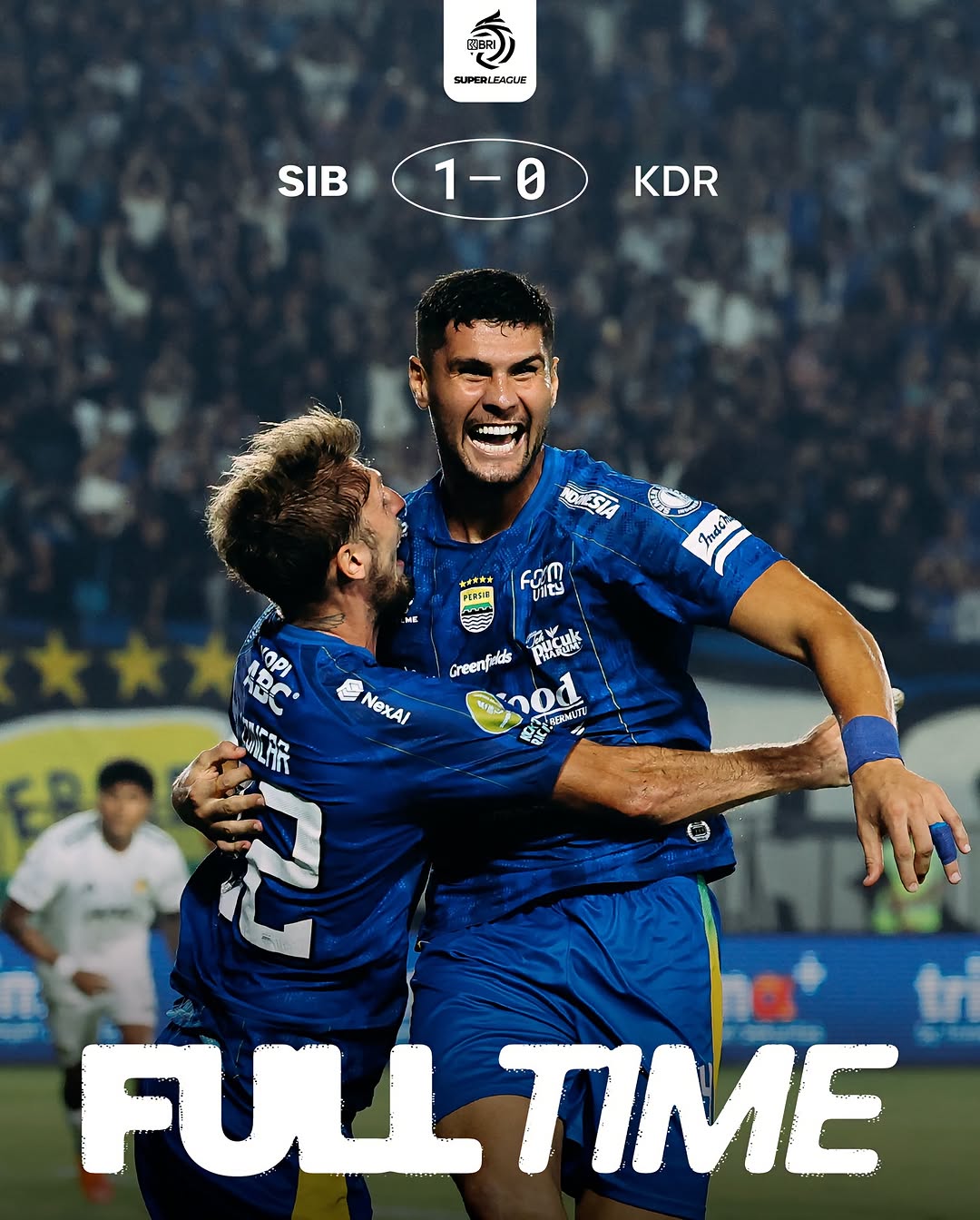 Gol tunggal Julio Cesar bawa kemenangan untuk #PERSIB di malam ini!💪⚔️ #PERSIBDAY #LivesInsideUs #ManahJeungGetihna