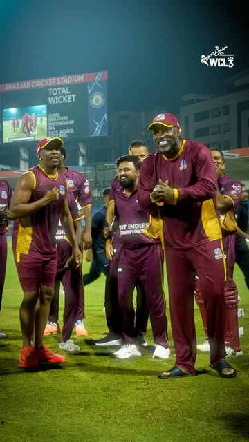 CHAMPION DANCE, CHAMPION CELEBRATIONS! 🏆💃 Dwayne Bravo’s iconic Champion moves, now joined by the entire West Indies Champions squad! The celebrations say it all. What a moment for the champions! 💜 #worldchampionsh…